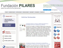 Tablet Screenshot of fundacionpilares.org
